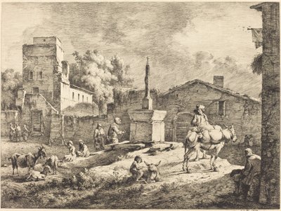 View of Saint-Andéol by Jean Jacques de Boissieu