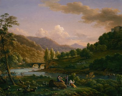 A Pastoral Scene by Jean Joseph Xavier Bidauld