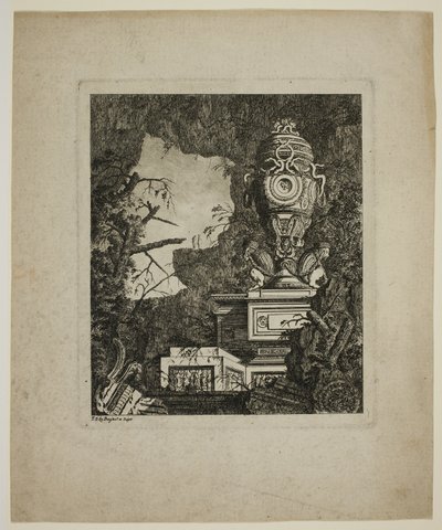 Antique Ruined Statuary by Jean Laurent Legeay