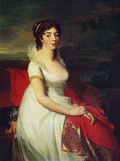Portrait of Princess Yelizaveta Shakhovskaya by Jean Laurent Mosnier