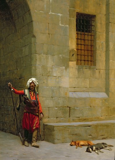 Arnaut and Dogs by Jean Leon Gerome