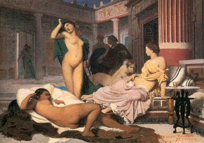 Greek Interior Sketch by Jean Leon Gerome