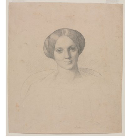 Portrait Head of a Woman by Jean Leon Gerome
