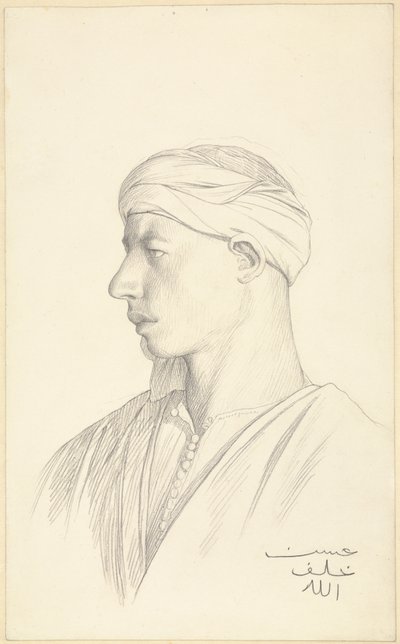 Portrait of an Egyptian Fellah by Jean Leon Gerome