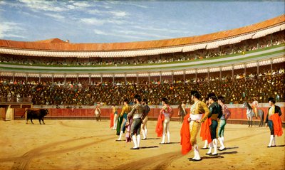 The Entry of the Bull by Jean Leon Gerome
