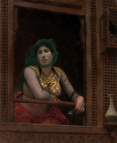 Woman at a Balcony by Jean Leon Gerome