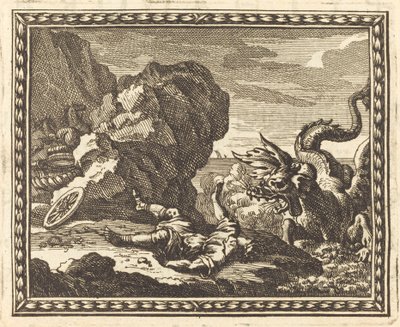 Hippolytus and the Sea Monster by Jean Lepautre