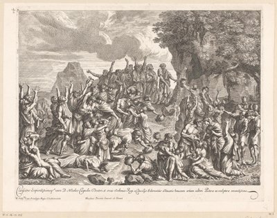 Moses Striking Water from the Rock by Jean Lepautre