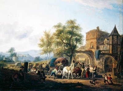 Rest before an Inn by Jean Louis De Marne