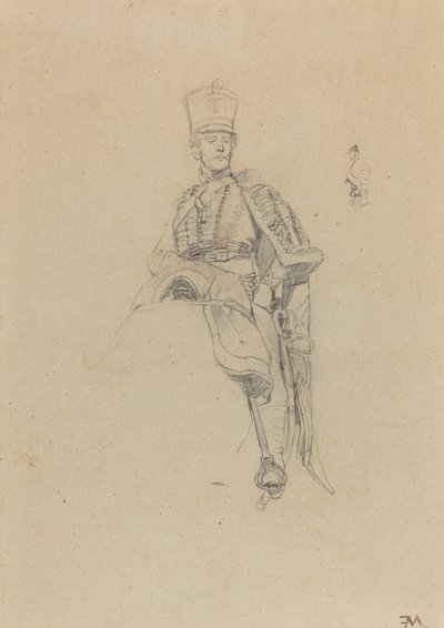 A French Hussar by Jean Louis Ernest Meissonier