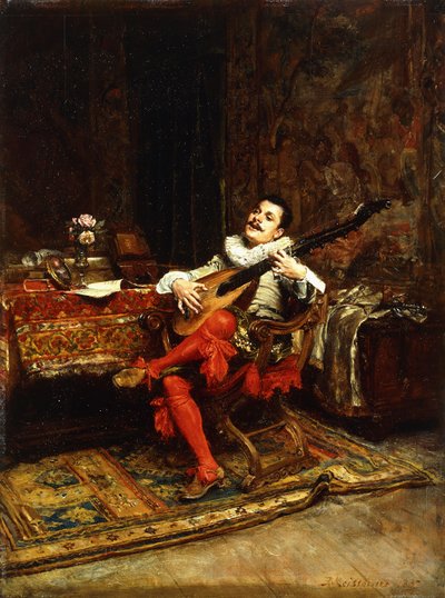 The Lute Player by Jean Louis Ernest Meissonier