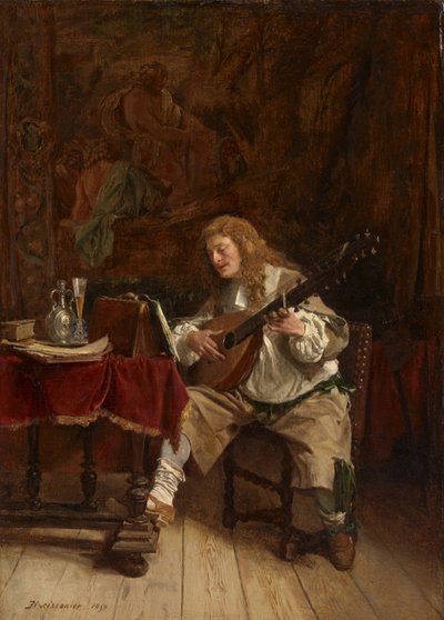 The Musician by Jean Louis Ernest Meissonier
