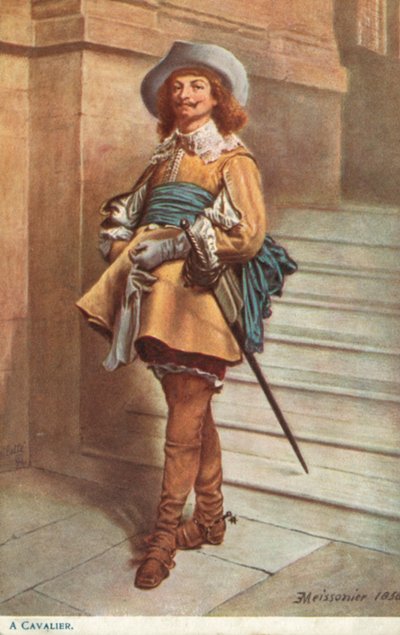 A Cavalier by Jean Louis Ernest after Meissonier