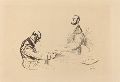 At the Conference, c. 1919 by Jean Louis Forain
