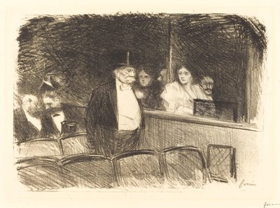 At the Theatre by Jean Louis Forain