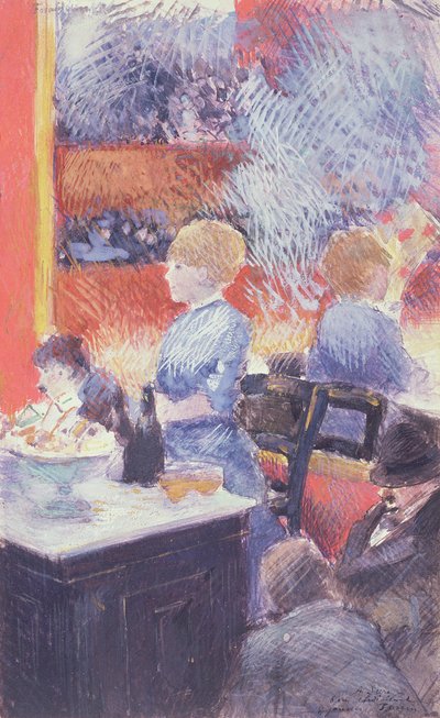 Bar at the Folies-Bergere, 1878 by Jean Louis Forain