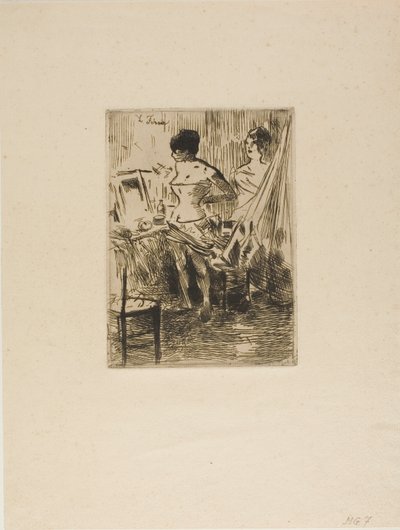 Dancers in Their Dressing Room by Jean Louis Forain