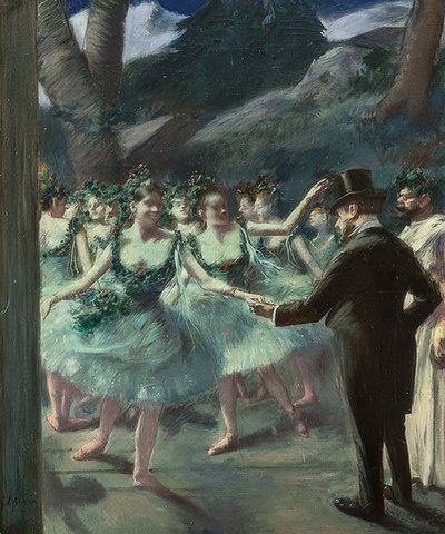 The Ballet. 1895 by Jean Louis Forain