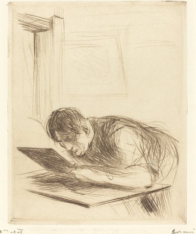 Forain Etching (first plate) by Jean Louis Forain