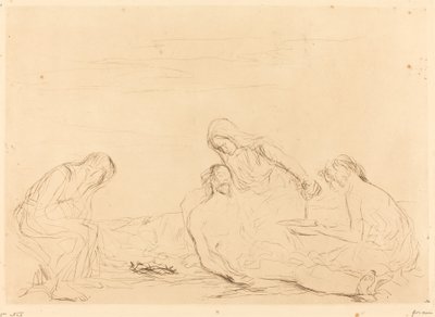 Pietà (third plate) by Jean Louis Forain