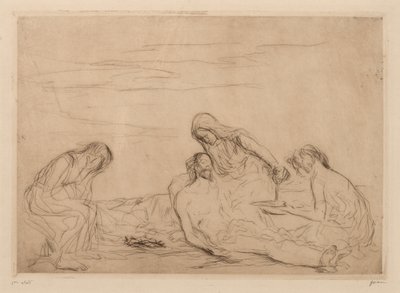 Pietà (third plate) by Jean Louis Forain