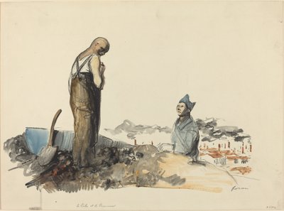 Poilu and Prisoner, c. 1914-1919 by Jean Louis Forain
