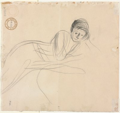 Reclining Woman (verso) by Jean Louis Forain