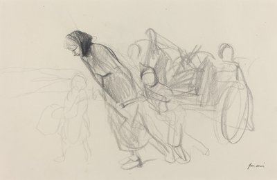Refugees by Jean Louis Forain