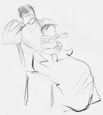 Study in Line by Jean Louis Forain