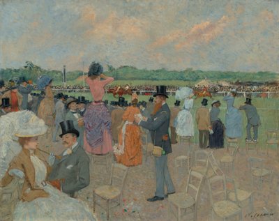 The Races at Longchamp by Jean Louis Forain