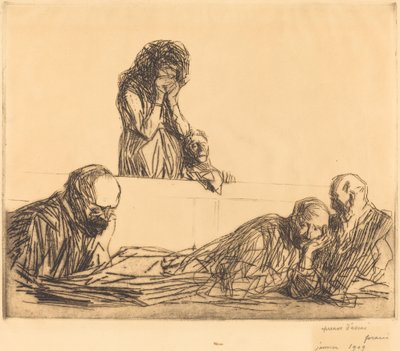 Unwed Mother (first plate) by Jean Louis Forain