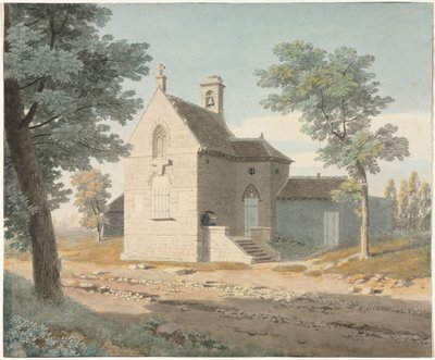 Church by a Road by Jean Lubin Vauzelle
