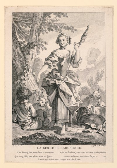The Industrious Shepherdess by Jean Michel Liotard