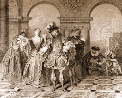 Les Comédiens français by Jean Michel Liotard