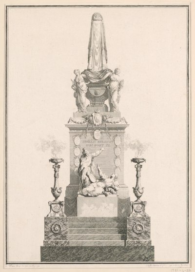 Catafalque by Jean Michel Moreau le Jeune