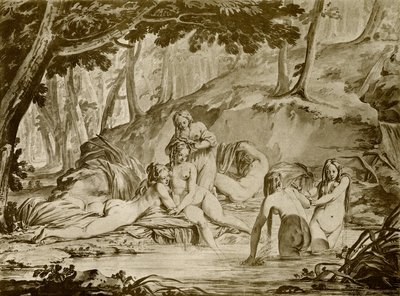 Bathing Nymphs by Jean Michel the Younger Moreau