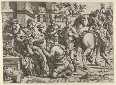 Adoration of the Magi by Jean Mignon