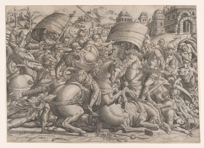 Battle Before Troy, 1535-55 by Jean Mignon