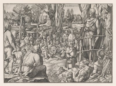 St. John Preaching in the Desert by Jean Mignon