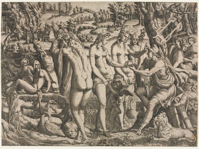 The Judgment of Paris, c. 1545 by Jean Mignon