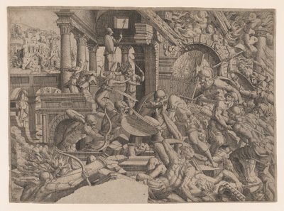 The Sack of Troy by Jean Mignon
