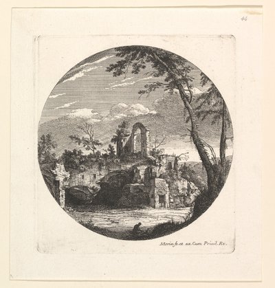 The Ruins in the Background by Jean Morin