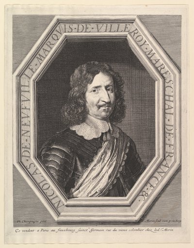 Nicolas de Neuville, Marquis de Villeroy by Jean Morin