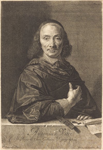 Antoine Vitre by Jean Morin after Philippe de Champaigne