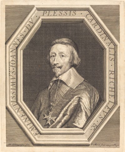 Cardinal Richelieu by Jean Morin after Philippe de Champaigne
