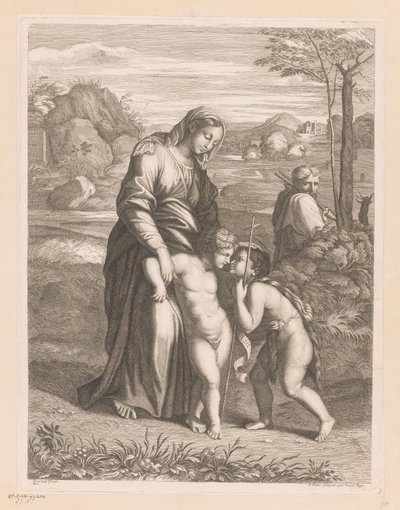 Holy Family with John the Baptist by Jean Pesne