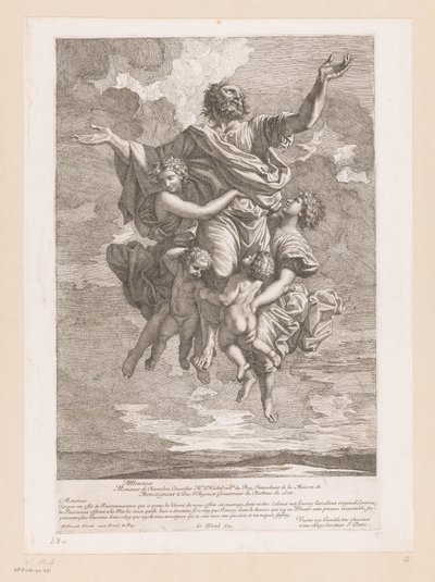 Paul Carried to Heaven by Angels by Jean Pesne