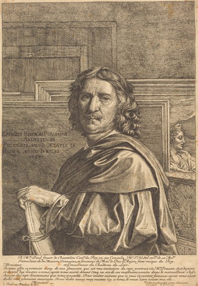 Nicolas Poussin by Jean Pesne after Nicolas Poussin