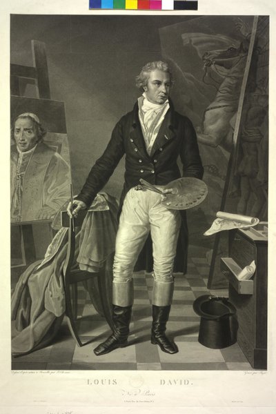 Jacques Louis David by Jean Pierre Marie Jazet