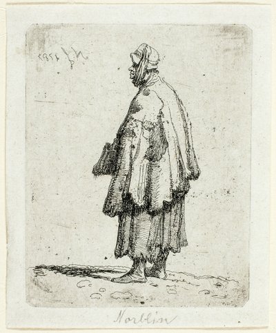 Beggar Woman by Jean Pierre Norblin de La Gourdaine